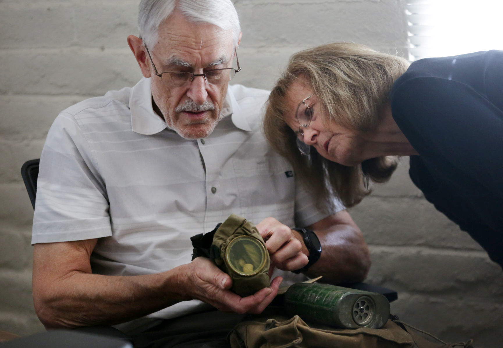 Elzer Desjardins Tetreau's World War I memorabilia